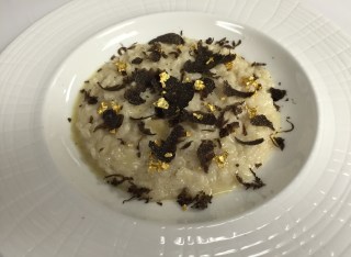 Champagne Risotto with truffle at Astor Court